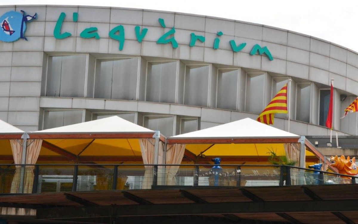 Esdeveniment corporatiu a la terrassa de l'Aquàrium de Barcelona